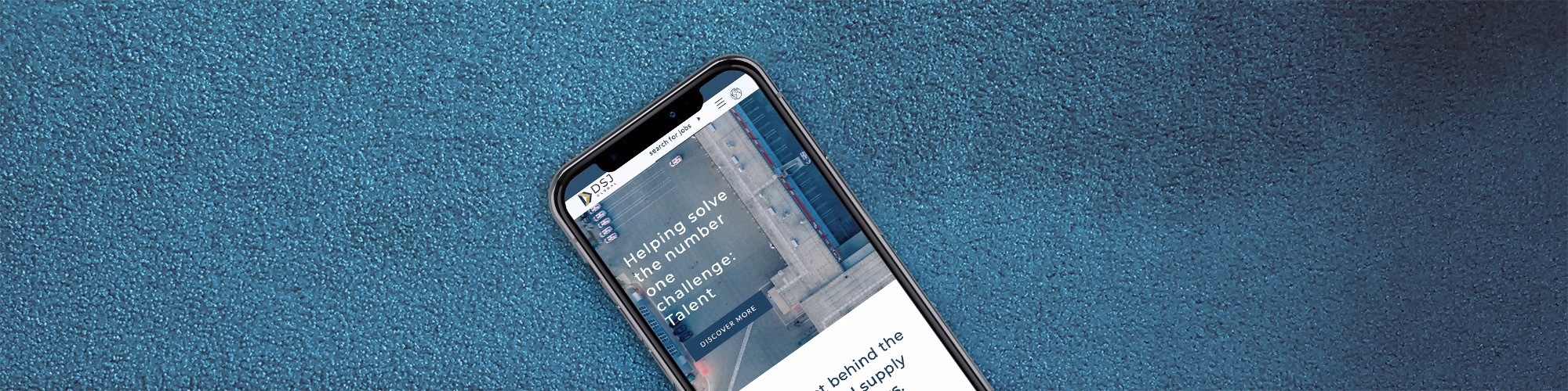 DSJ Global Website on mobile